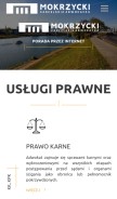 How mokrzycki.com.pl looks like on a mobile device such as an iPhone.