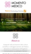 How momentomedico.it looks like on a mobile device such as an iPhone.