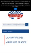 How mon-maire.fr looks like on a mobile device such as an iPhone.