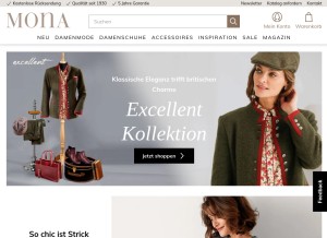 How mona.de looks like on a tablet such as an iPad.