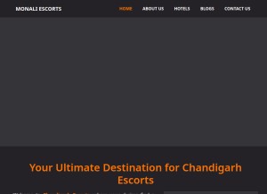 How monaliescorts.com looks like on a tablet such as an iPad.