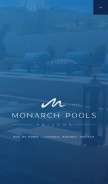 How monarchpoolsaz.com looks like on a mobile device such as an iPhone.