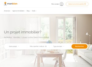 How monbien.fr looks like on a tablet such as an iPad.