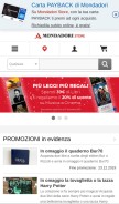 How mondadoristore.it looks like on a mobile device such as an iPhone.