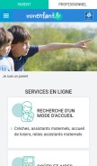 How monenfant.fr looks like on a mobile device such as an iPhone.
