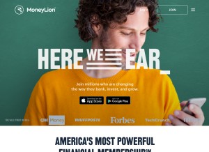 How moneylion.com looks like on a tablet such as an iPad.