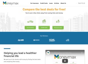 How moneymax.ph looks like on a tablet such as an iPad.