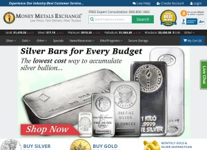 How moneymetals.com looks like on a tablet such as an iPad.