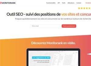 How monitorank.com looks like on a tablet such as an iPad.