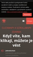 How monkeytracker.cz looks like on a mobile device such as an iPhone.