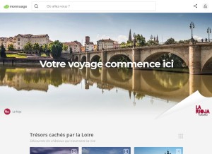 How monnuage.fr looks like on a tablet such as an iPad.