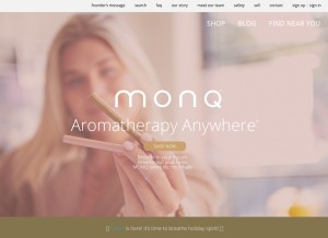 How monq.com looks like on a tablet such as an iPad.