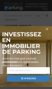 How monsieurparking.com looks like on a mobile device such as an iPhone.