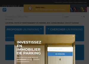 How monsieurparking.com looks like on a tablet such as an iPad.