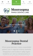 How mooroopnadental.com.au looks like on a mobile device such as an iPhone.
