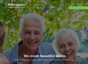 How mooroopnadental.com.au looks like on a tablet such as an iPad.