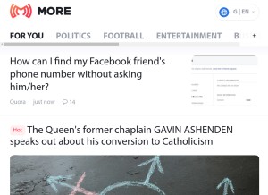 How more.buzz looks like on a tablet such as an iPad.