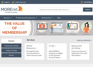How more.net looks like on a tablet such as an iPad.