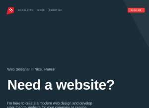 How moreletto.com looks like on a tablet such as an iPad.