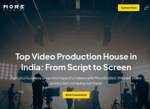 How morestudios.in looks like on a tablet such as an iPad.