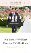 How morilee.com looks like on a mobile device such as an iPhone.