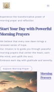 How morningprayers.net looks like on a mobile device such as an iPhone.