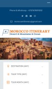 How morocco-itinerary.com looks like on a mobile device such as an iPhone.