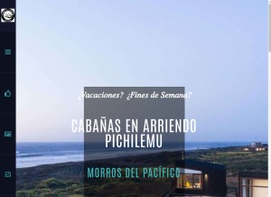 How morrosdelpacifico.cl looks like on a tablet such as an iPad.