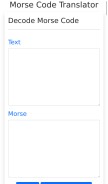 How morsecodetranslator.co looks like on a mobile device such as an iPhone.