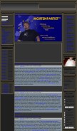 How mortenpartiet.org looks like on a mobile device such as an iPhone.