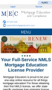 How mortgageeducators.com looks like on a mobile device such as an iPhone.