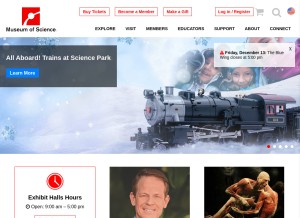 How mos.org looks like on a tablet such as an iPad.