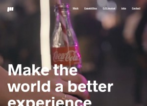 How mosaic.com looks like on a tablet such as an iPad.