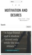 How motivationanddesires.blogspot.com looks like on a mobile device such as an iPhone.