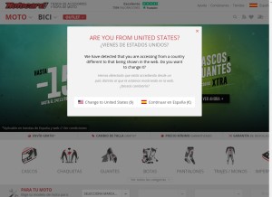 How motocard.com looks like on a tablet such as an iPad.