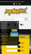 How motorkit.com looks like on a mobile device such as an iPhone.