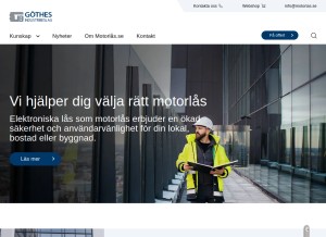 How motorlas.se looks like on a tablet such as an iPad.
