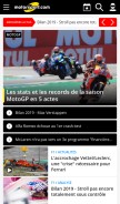 How motorsport.com looks like on a mobile device such as an iPhone.