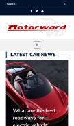 How motorward.com looks like on a mobile device such as an iPhone.