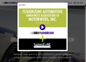 How motorwebs.com looks like on a tablet such as an iPad.