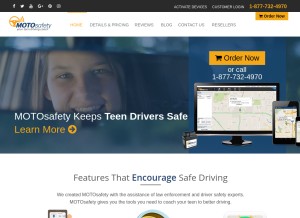 How motosafety.com looks like on a tablet such as an iPad.