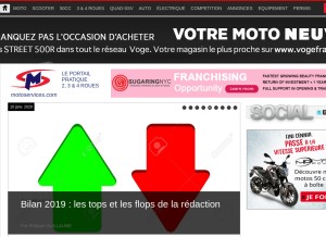 How motoservices.com looks like on a tablet such as an iPad.