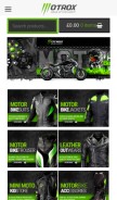 How motrox.co.uk looks like on a mobile device such as an iPhone.