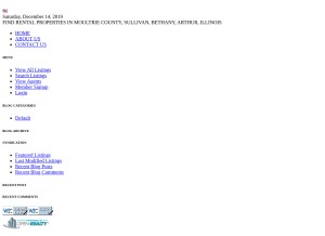 How moultriehousing.com looks like on a tablet such as an iPad.