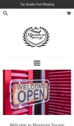 How mountain-savage.com looks like on a mobile device such as an iPhone.