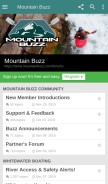 How mountainbuzz.com looks like on a mobile device such as an iPhone.