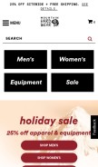 How mountainhardwear.com looks like on a mobile device such as an iPhone.