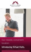 How mountcarmelhealth.com looks like on a mobile device such as an iPhone.