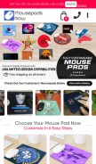 How mousepadsnow.com looks like on a mobile device such as an iPhone.