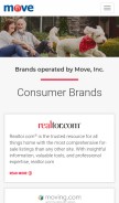 How move.com looks like on a mobile device such as an iPhone.